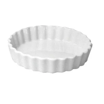 Hall China 863-WH White 5 oz. Round Fluted Creme Brulee Dish - 24, CS