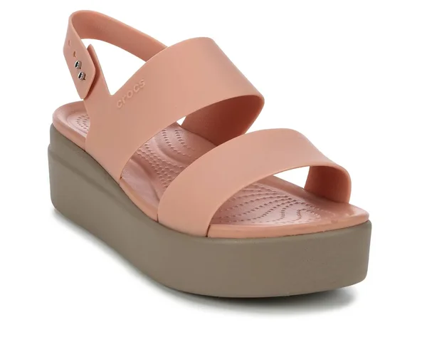 Crocs Brooklyn Low Wedge Sandals Pink Women - 39-40