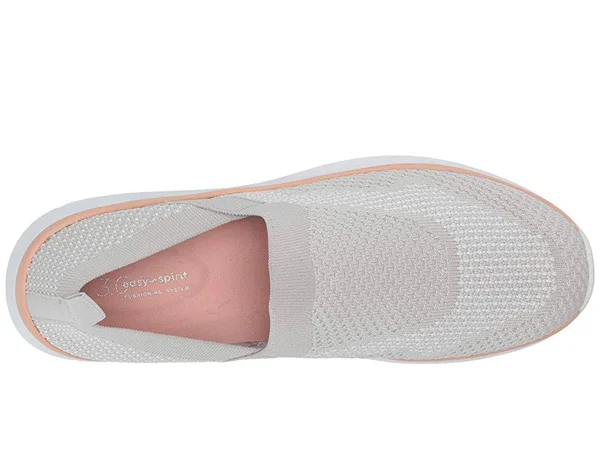 Easy Spirit Womens Savanah 2 Knit Casual Walking Shoes, 7, Light Grey