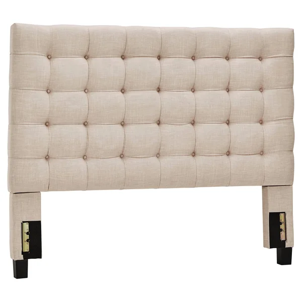 Ascott Hill Button Tufted Headboard - Queen - Oatmeal - Inspire Q