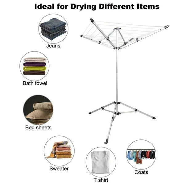Drynatural Foldable Umbrella Drying Rack Clothes Dryer for Laundry 4 Arm 28 for
