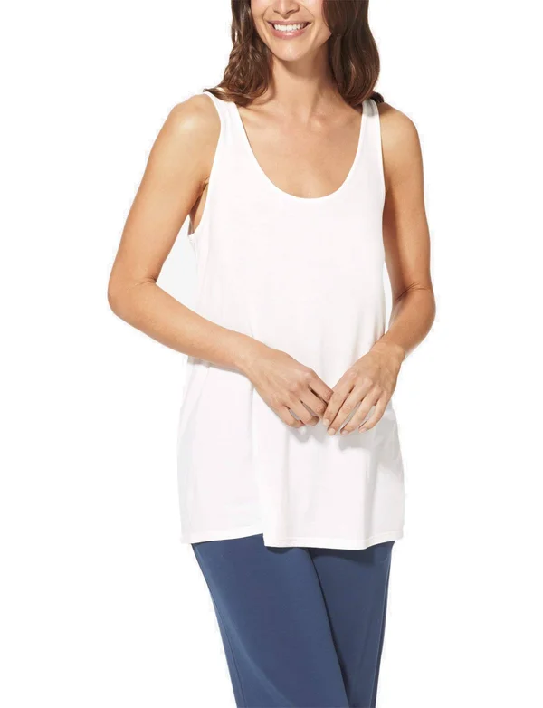 Tommy John Women's Second Skin Sleep Tank - White