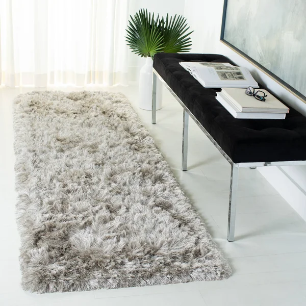 Safavieh Ocean Shag Ivory 6 ft. x 9 ft. Solid Area Rug