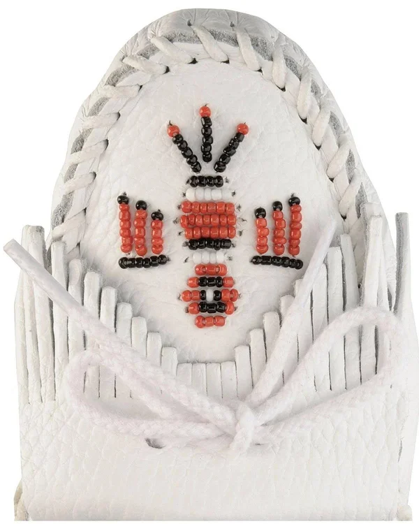Minnetonka Thunderbird Softsole Moccasin - White