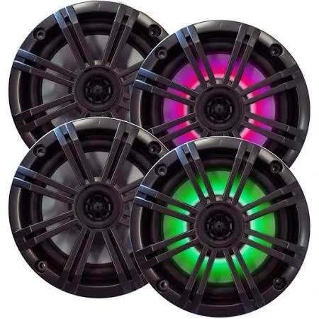 Kicker 6.5 inch Marine Speakers (Qty 4) 2 Pair of OEM Replacement Speakers - White