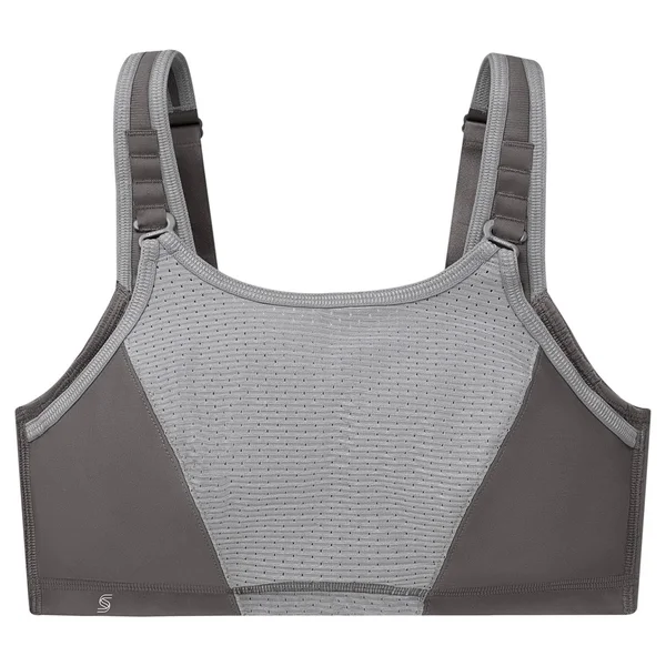 Glamorise Women's Adjustable Wire Sports Bra, 46H, Gray