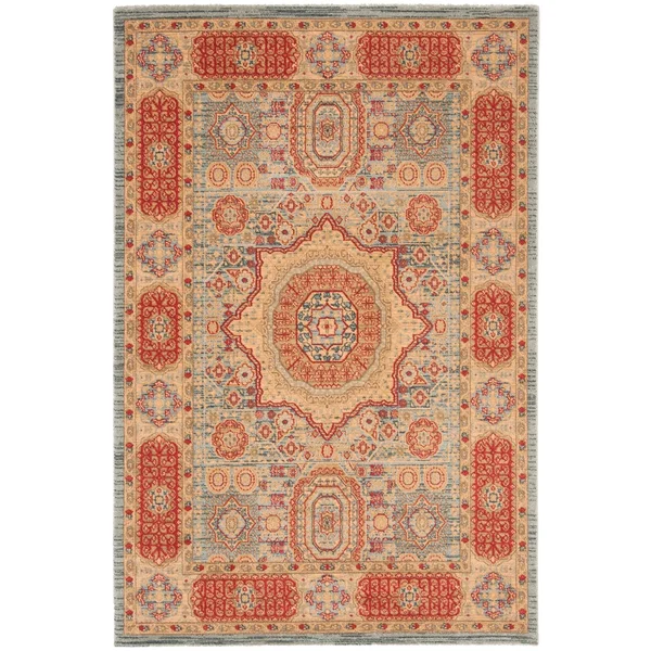 Safavieh Mahal MAH622C Navy - Red Rug 2&2x22 x 8& Runner