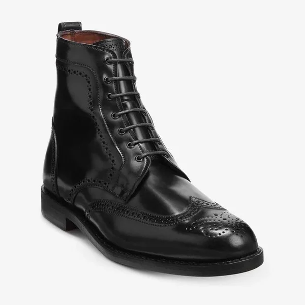 Allen Edmonds Dalton Shell Cordovan Dress Boots - Black