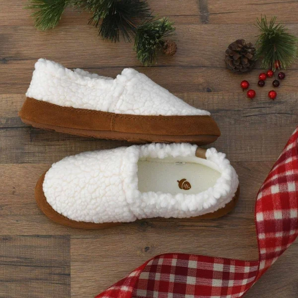 Acorn Women's Moc Slippers - Buff Popcorn, S