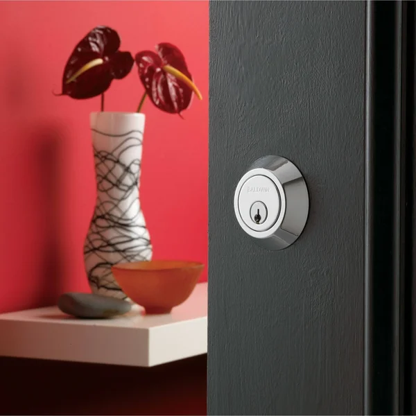 Baldwin 8242 Contemporary Double Cylinder Deadbolt - Satin Nickel