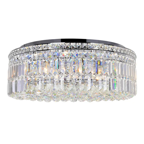 CWI Lighting 8006c24c-r Colosseum 10 Light Flush Mount with Chrome Finish