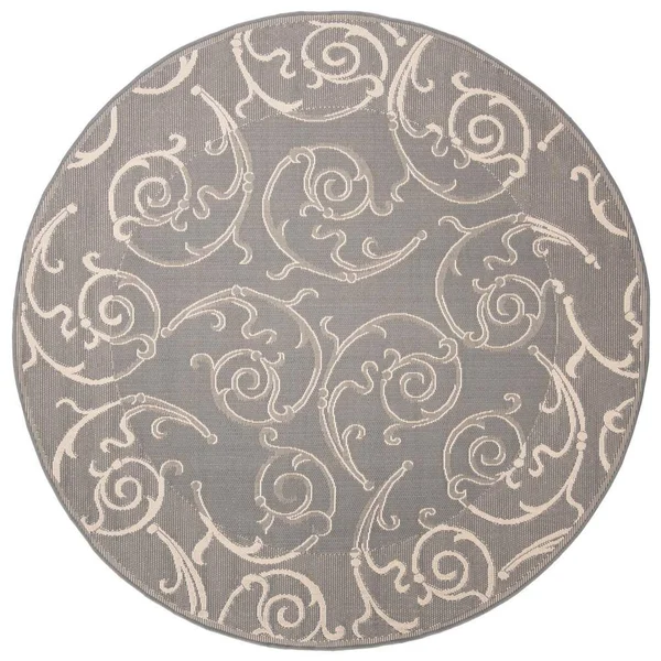 Safavieh Courtyard Grey - Natural Outdoor Area Rug - CY2665-3606 - 8& x 11&