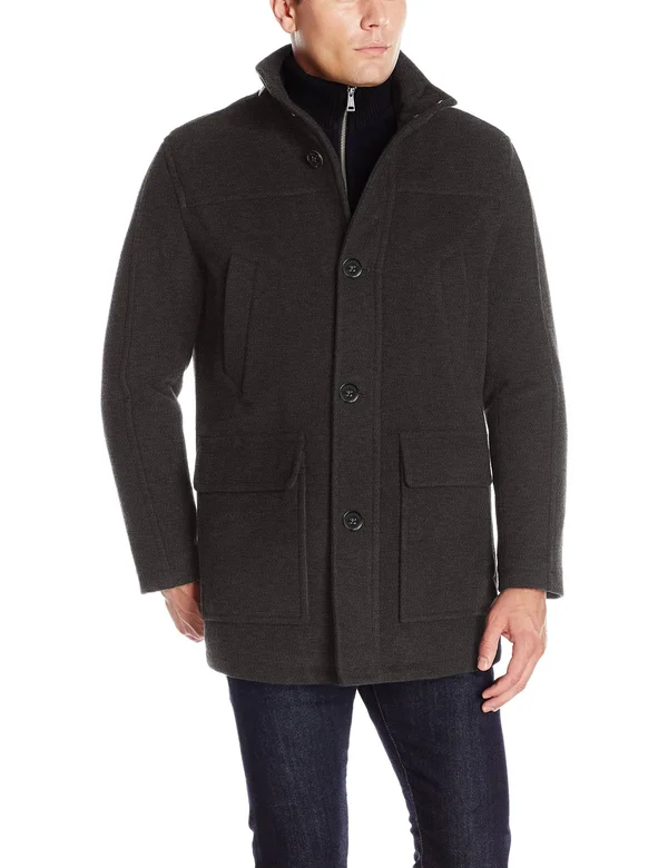 Cole Haan Signature Men's Wool Plush Car Coat With - Choose Sz/color