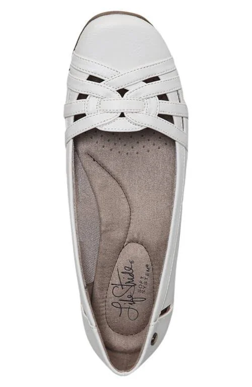 LifeStride Women's Diverse - White Sand Polyurethane