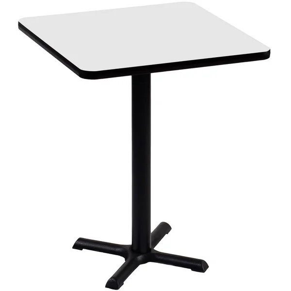 Correll - Inc. High Square Bar and Caf Table, White
