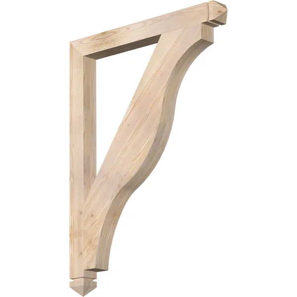 3 1/2x22W x 36x22D x 48x22H Funston Arts & Crafts Smooth BRACKET - Douglas Fir