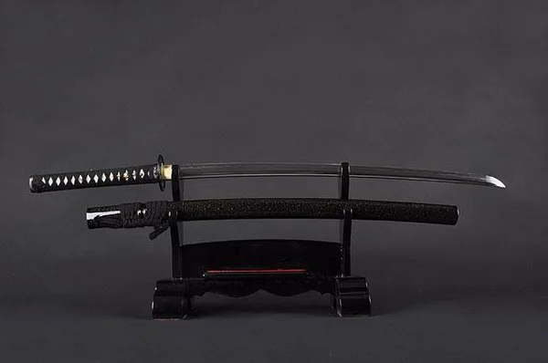 Handmade Sword - Fully Functional Samurai Katana Sword - 1045 Carbon Steel, Hand Forged Clay Tempered, Full Tang, Sharp, Tomoe Cr