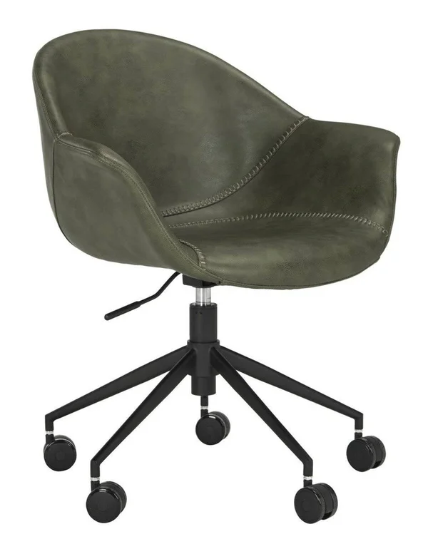 Safavieh Ember Office Chair - Light Brown - Black