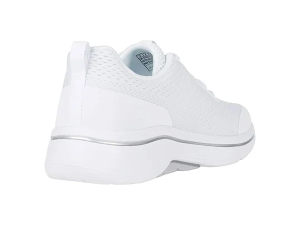 Skechers GOwalk Arch Fit - Motion Breeze White/Silver - Size 8.5