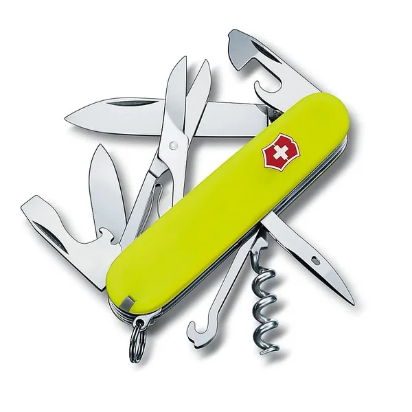 Victorinox Swiss Army Climber 14-Function Knife in Neon Yellow