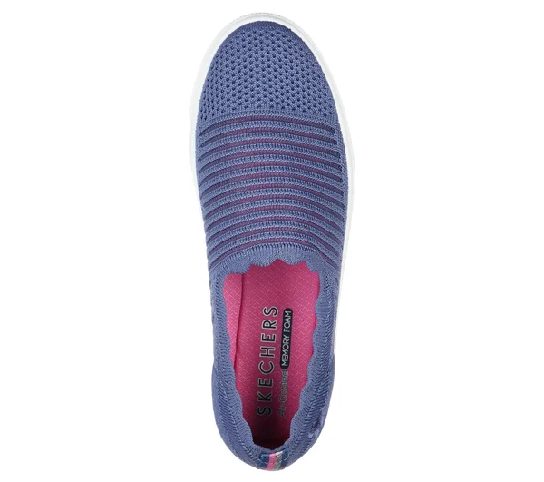 Skechers Women's Poppy Breezy Street Slip-On Sneaker, Blue