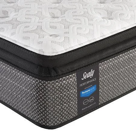 Sealy Posturpedic Curtain Call Firm Pillow Top - Mattress Only, California King, White
