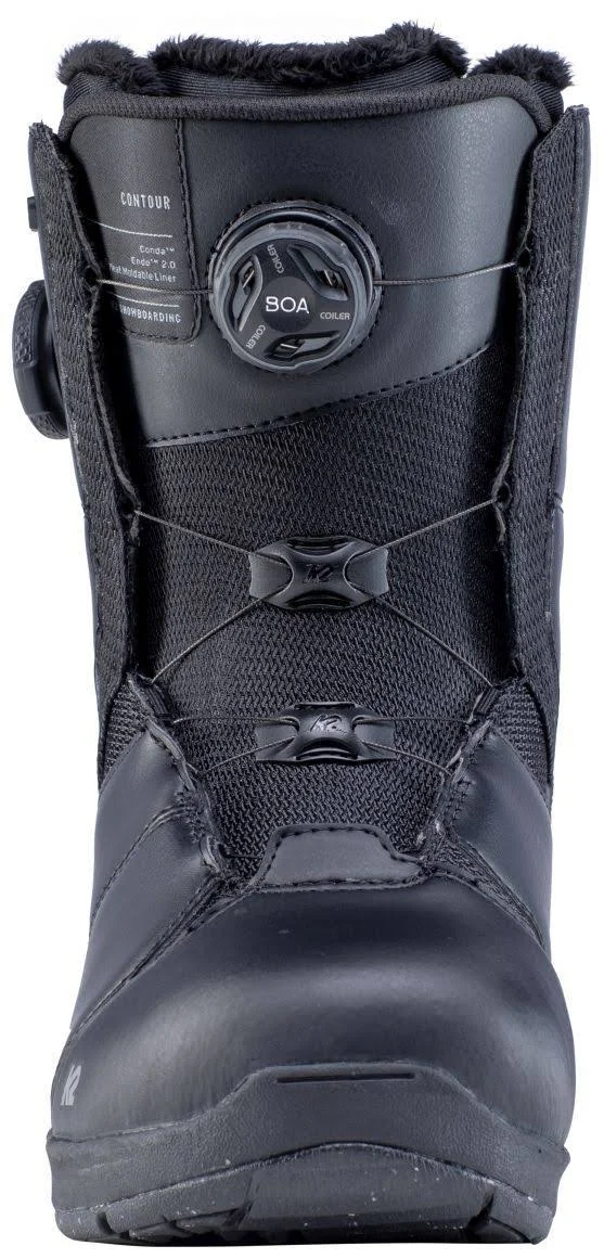 K2 Women's Contour Snowboard Boots Black 8.5
