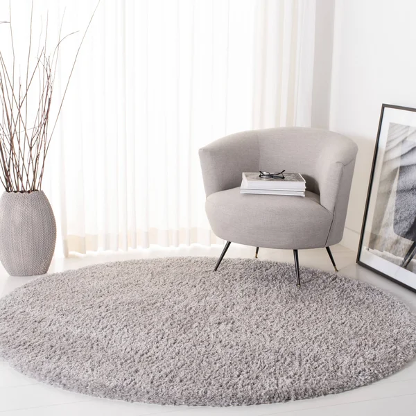 Safavieh Fontana Shag Solid Grey Rug - 2&3x22 x 8& Runner - Gray