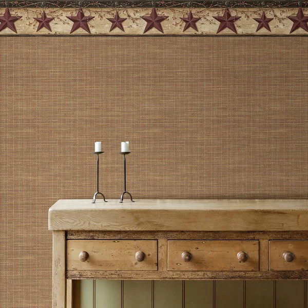 Kent Red Faux Grasscloth Wallpaper