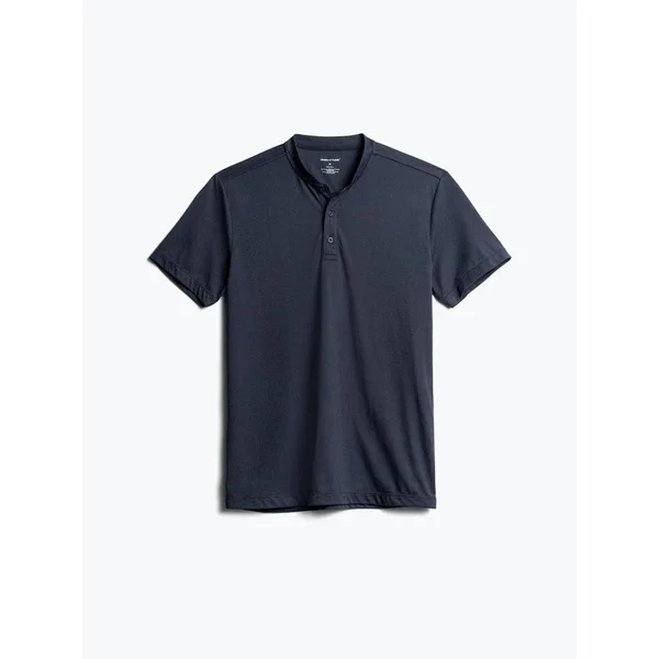 Men's Composite Merino Short Sleeve Henley - Navy, Xs - Built for Comfort & Backed by Science - Ministry of Supply