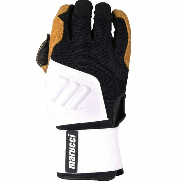 Marucci Blacksmith Adult Batting Gloves - White/Black - XL