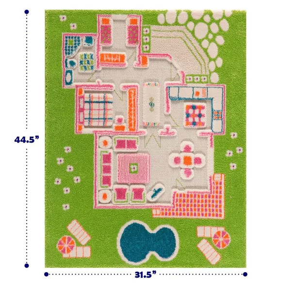 IVI Playhouse 3D Play Rug - Green