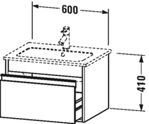 Duravit KT641804949 Vanity Unit Ketho - for Me by Starck