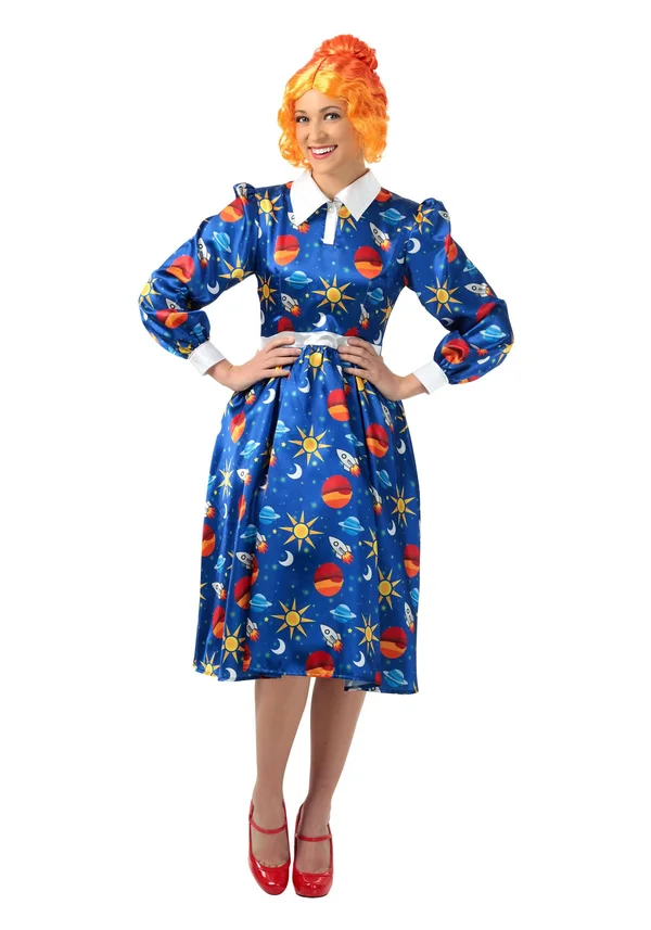 The Magic School Bus Miss Frizzle Costume - Adult, Womens, Blue, L, FUN Costumes