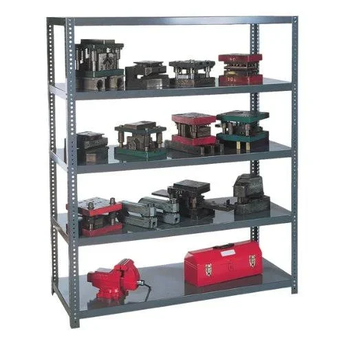 Edsal 1260 Metal Shelving Unit, 24x22D x 48x22W x 96x22H, 5 Shelves, Steel