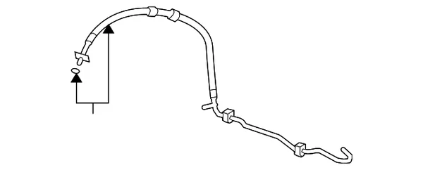 Honda CR-V Hose Power Steering Feed - 2007-2011, OEM 53713-SWA-A03
