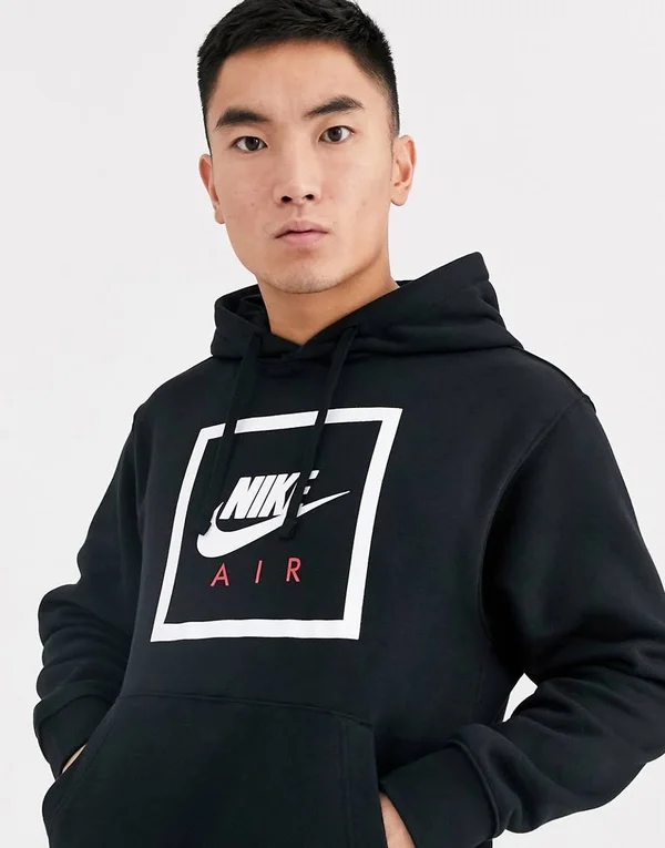 Nike Air Logo Hoodie Black
