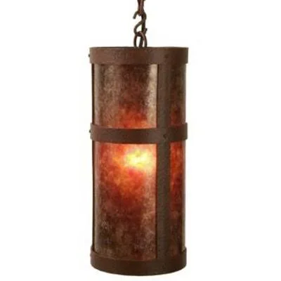 Bayview 1-Light Outdoor Pendant Loon Peak Finish: Old Iron, Shade Type: Khaki