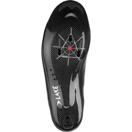Lake CX332 Cycling Shoe - Men's Black/Silver, 50.0