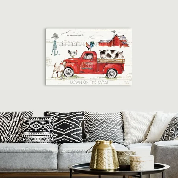 Down on The Farm II - Canvas Wall Art, 48x32, Great Big Canvas