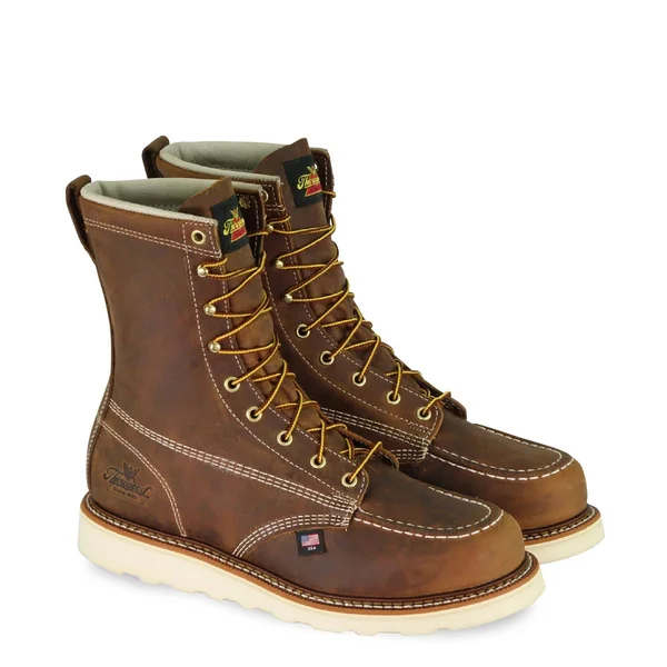 Thorogood Mens American Heritage 8x22 Moc Toe Wedge Work Boot