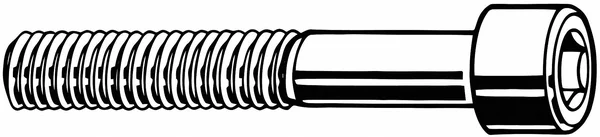 Fabory Cylindrical - Socket Head Cap Screw, #5-40, Steel, Alloy Steel, Black Oxide, 1/2 in Length [PK/10000] Model: B07000.012.00