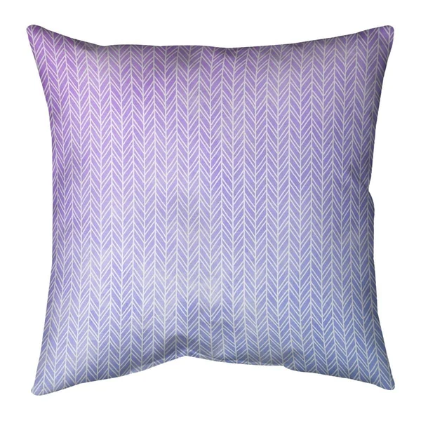 Herringbone Pattern Indoor/Outdoor Pillow - 20 x 20 - Blue Pink & Green - N/A