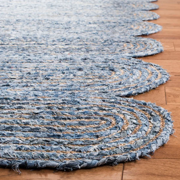 Safavieh Cape Cod CAP208L 2&3x22 x 8&0x22 Runner Blue - Natural Area Rug