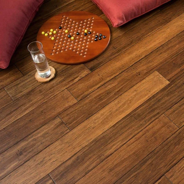 Cali Bamboo Fossilized 3-3/4-in Wide x 7/16-in Thick Bamboo Antique Java Handscraped Solid Hardwood Flooring (22.69-Sq ft) in BR